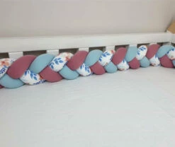 Tour De Lit Tressé 3 Grains Motif Liberty Lavande à Personnaliser -GribouilleTa Chambre Soldes Magasin file 2943