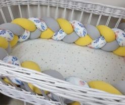 Tour De Lit Tressé 3 Grains Motif Liberty Lavande à Personnaliser -GribouilleTa Chambre Soldes Magasin file 2946