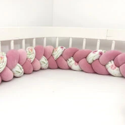 Tour De Lit Tressé 3 Grains Motif Liberty Champêtre à Personnaliser