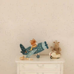 Papier Peint Cosmos Blanc Et Gris -GribouilleTa Chambre Soldes Magasin file 3163