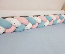 Tour De Lit Tressé 3 Grains Motif Pois à Personnaliser -GribouilleTa Chambre Soldes Magasin file 3168