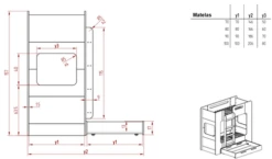 Lit Superposé DIEGO Blanc Bicolore Avec Tiroir -GribouilleTa Chambre Soldes Magasin file 32