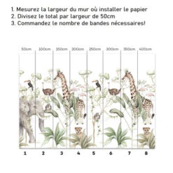 Papier Peint Aventure Dans La Savane -GribouilleTa Chambre Soldes Magasin file 3208