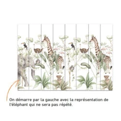 Papier Peint Aventure Dans La Savane -GribouilleTa Chambre Soldes Magasin file 3209