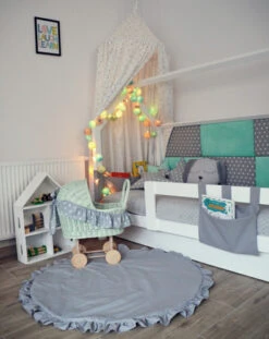 Ciel De Lit Nuit étoilé Blanc Et Gris -GribouilleTa Chambre Soldes Magasin file 3221