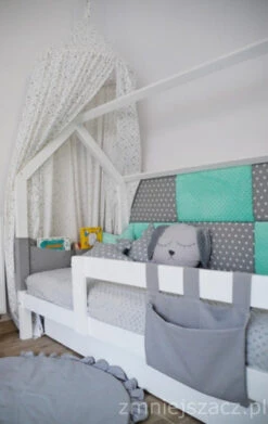 Ciel De Lit Nuit étoilé Blanc Et Gris -GribouilleTa Chambre Soldes Magasin file 3225