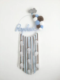 Attrape Rêves Tricotin Et Pompons Prénom -GribouilleTa Chambre Soldes Magasin file 3295