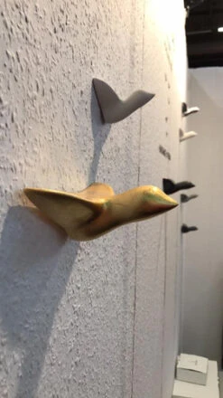 Envol D'oiseaux Céramique Blanc Et Or - Art -GribouilleTa Chambre Soldes Magasin file 3315