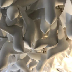 Envol D'oiseaux Céramique Blanc Et Or - Art -GribouilleTa Chambre Soldes Magasin file 3323