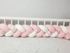 Tour De Lit Tressé 3 Grains Motif Nuage Endormi à Personnaliser