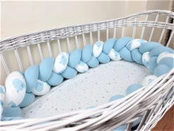 Tour De Lit Tressé 3 Grains Motif Baleine à Personnaliser