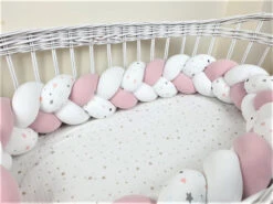 Tour De Lit Tressé 3 Grains Motif étoiles à Personnaliser