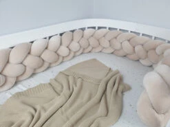 Tour De Lit Tressé 4 Grains Velours Latte -GribouilleTa Chambre Soldes Magasin file 3561