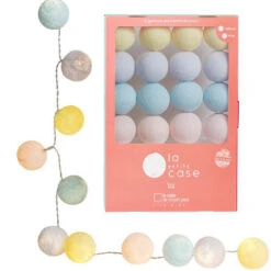 Guirlande De 16 Boules Lumineuses Double Intensité - Céleste