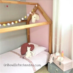 Lit Cabane En Hêtre Avec Ou Sans Barrières -GribouilleTa Chambre Soldes Magasin file 359