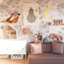 Papier Peint Animaux Naturel Ou Noir & Blanc -GribouilleTa Chambre Soldes Magasin file 3745