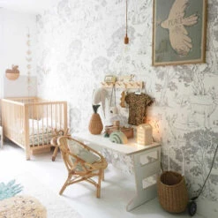 Papier Peint Animaux Naturel Ou Noir & Blanc -GribouilleTa Chambre Soldes Magasin file 3748