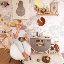 Papier Peint Animaux Naturel Ou Noir & Blanc -GribouilleTa Chambre Soldes Magasin file 3749