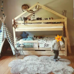 Lit Maison A étage Avec Tiroir Gigogne -GribouilleTa Chambre Soldes Magasin file 38