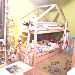 Lit Maison A étage Avec Tiroir Gigogne -GribouilleTa Chambre Soldes Magasin file 43