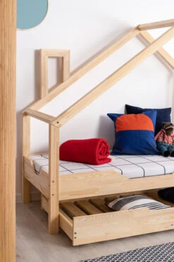 Lit Maison D'Archi Cadre Déco Avec Tiroir Gigogne -GribouilleTa Chambre Soldes Magasin file 497