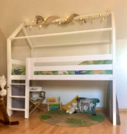 Lit Maison Pilotis Hauteur 55, 70 Ou 90cm -GribouilleTa Chambre Soldes Magasin file 560