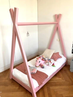 Lit Tipi De La Tribu CheYenne Avec Sommier -GribouilleTa Chambre Soldes Magasin file 586