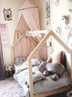 Lit Maison Avec Cheminée En Pin Naturel Avec Ou Sans Barrières -GribouilleTa Chambre Soldes Magasin file 678