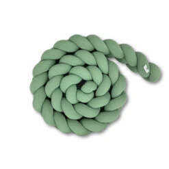 Tour De Lit Tressé 3 Grains Ombré Vert