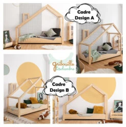 Lit Maison D'Archi Cadre Déco