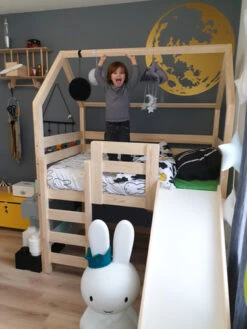 Lit Maison Pilotis Avec Toboggan RAPIDE -GribouilleTa Chambre Soldes Magasin file 752