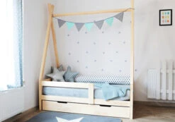 Lit Tipi De La Tribu CheYenne Avec Tiroir Gigogne