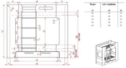 Lit Superposé DIEGO Blanc Bicolore Avec Tiroir -GribouilleTa Chambre Soldes Magasin file 798