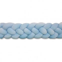 Tour De Lit Tressé 4 Grains Velours Babyblue