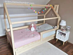 Lit Maison Avec Tiroir Bois Naturel Avec Ou Sans Barrières 30 Lit Maison Avec Tiroir Bois Naturel Avec Ou Sans Barrières -GribouilleTa Chambre Soldes Magasin file 884