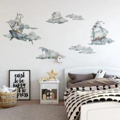 Set De Stickers Balais Mer Et Ciel 9 Set De Stickers Balais Mer Et Ciel -GribouilleTa Chambre Soldes Magasin file 888