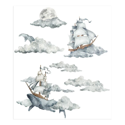 Set De Stickers Balais Mer Et Ciel 7 Set De Stickers Balais Mer Et Ciel – Image 5