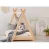 Lit Tipi De La Tribu Apache Avec Sommier En Bois Naturel -GribouilleTa Chambre Soldes Magasin file 905