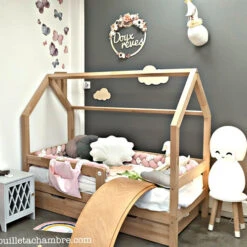 Lit Cabane En Hêtre Avec Tiroir -GribouilleTa Chambre Soldes Magasin file 91