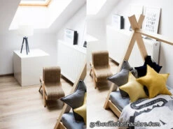 Lit Tipi De La Tribu Apache Avec Sommier En Bois Naturel -GribouilleTa Chambre Soldes Magasin file 913