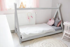 Lit Tipi De La Tribu Apache Avec Sommier En Bois Naturel -GribouilleTa Chambre Soldes Magasin file 918