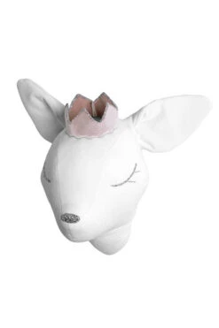 Trophée Mural Éos La Jolie Biche Couronnée Blanche