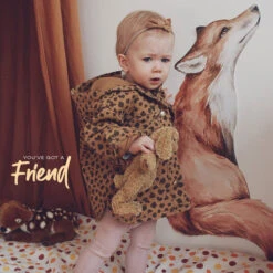 Stickers Illustration Le Renard Et La Lune -GribouilleTa Chambre Soldes Magasin file 953