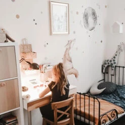 Stickers Illustration Le Renard Et La Lune -GribouilleTa Chambre Soldes Magasin file 960