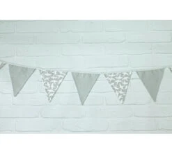 Guirlande De Fanions Gris Envol D'hirondelles