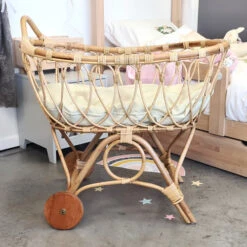 Berceau De Bébé En Rotin 80x40cm Modèle CANTIK